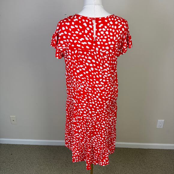 Kirundo Ruffle short Sleeve Summer Mini Dress US Women's M - Picture 3 of 9